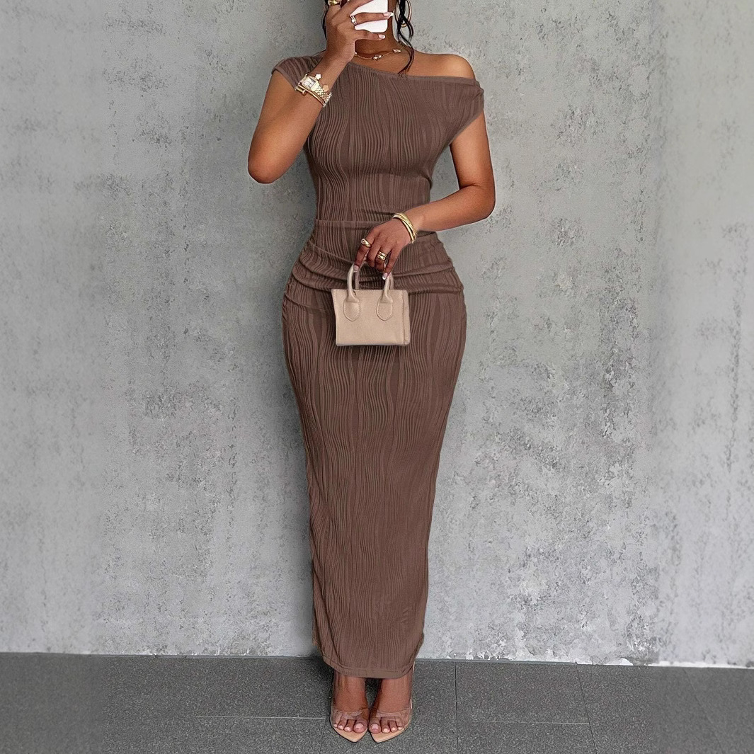 Casava Slant Shoulder Dress