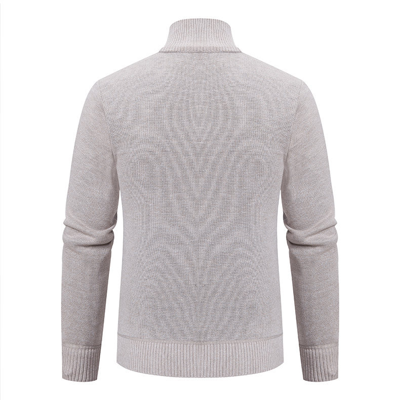 Men's Long Sleeve Knitwear With Standing Collar In Fashion Urban Style