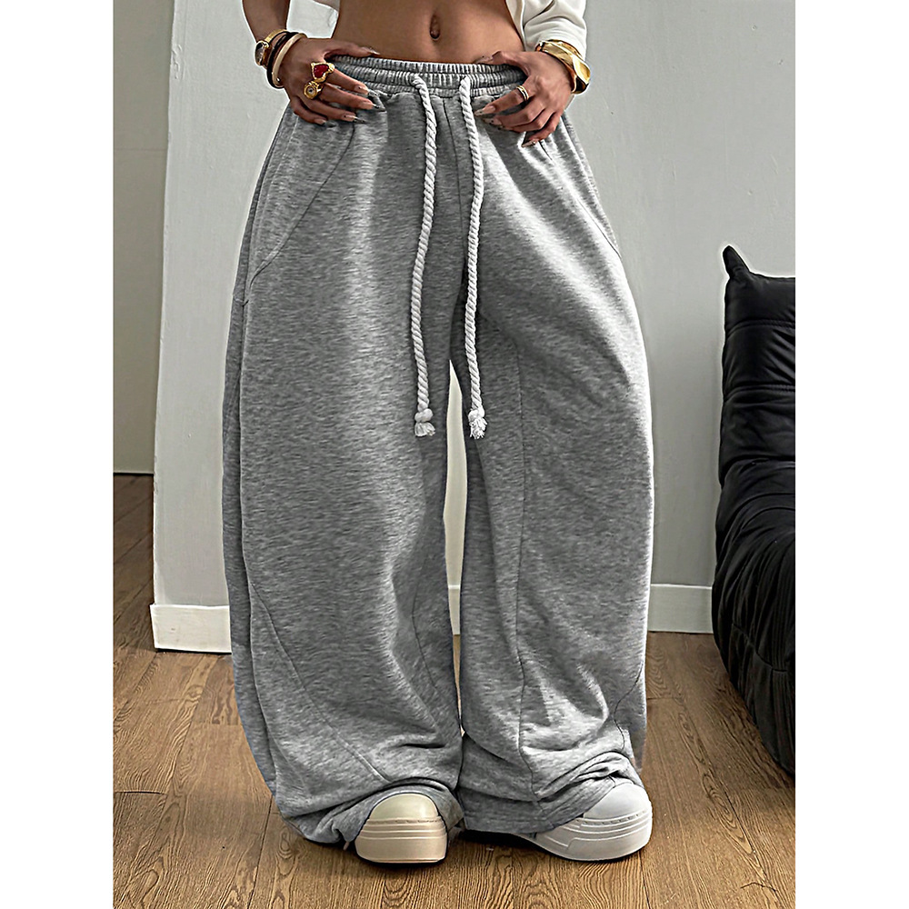 Women's Casual Cargo Pants With Printing Fabric