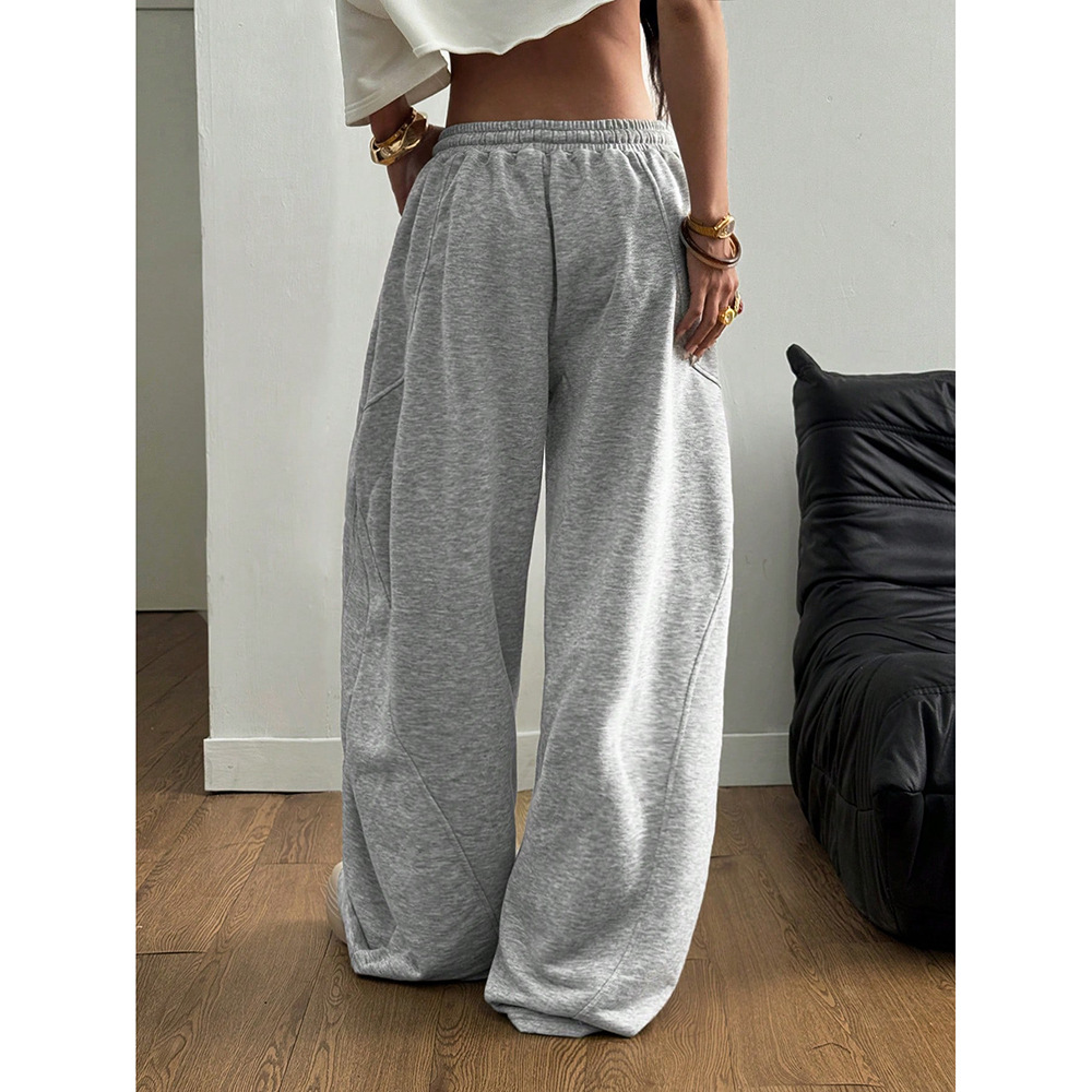 Women's Casual Cargo Pants With Printing Fabric
