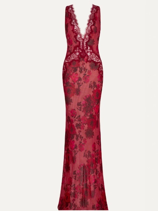 Deep V Sleeveless Backless Bodycon Evening Dress