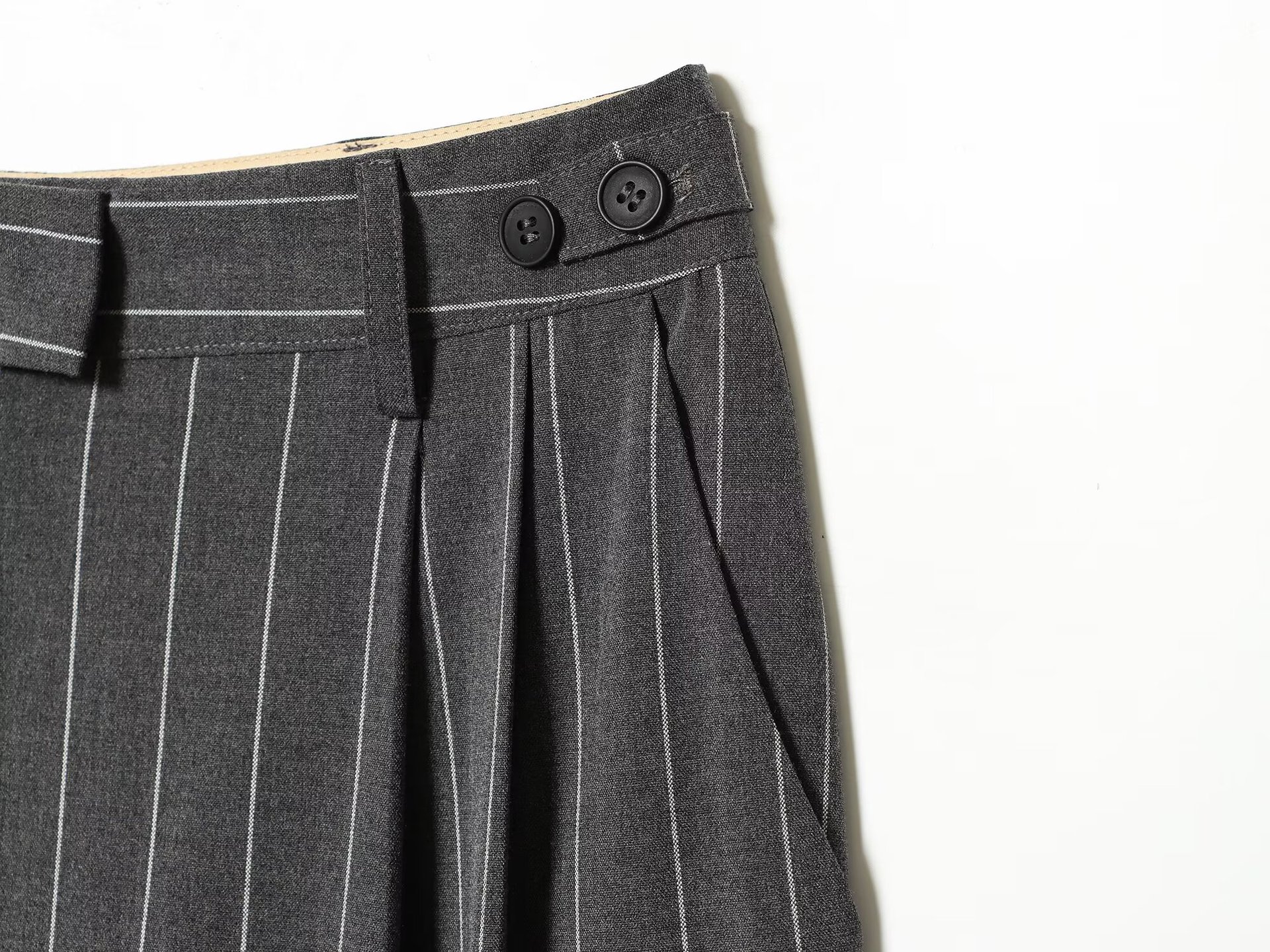 Stripe Straight Pants Pant Co-ord Set In Chemical Fiber Blending For Casual Streetwear