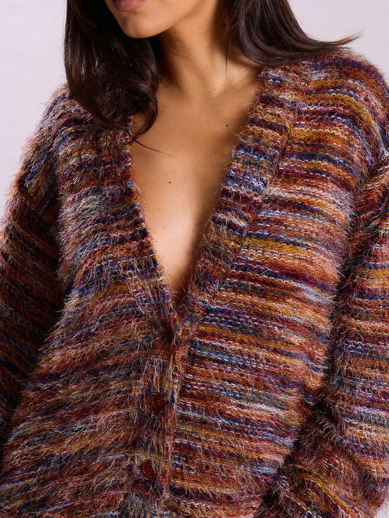 Plush Cardigan Sweater for Women Comfortable Trendy Wear
