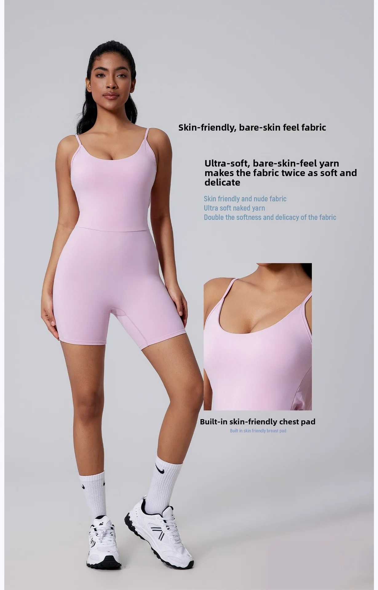 Sport Yoga Teddies for Women in Stretchy Nylon Fabric with Backless Design, Perfect for Summer