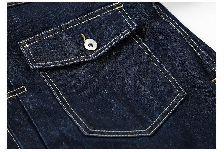Men's Single Breasted Denim Jacket with Pocket Detail, Made from Durable Polyester Fabric