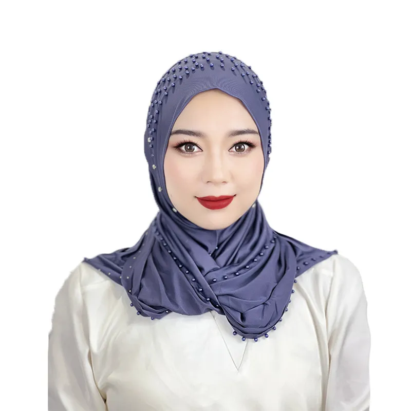 Solid Color Polyester Scarf for Women in Khaki, Suitable for All Seasons