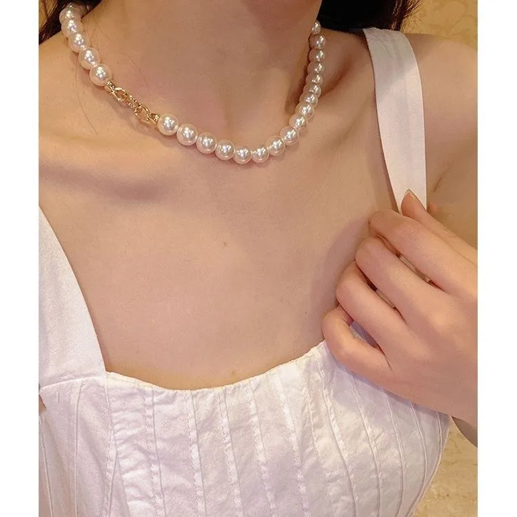 Electroplated Pearl Necklace with Natural Pearls Fine Jewelry