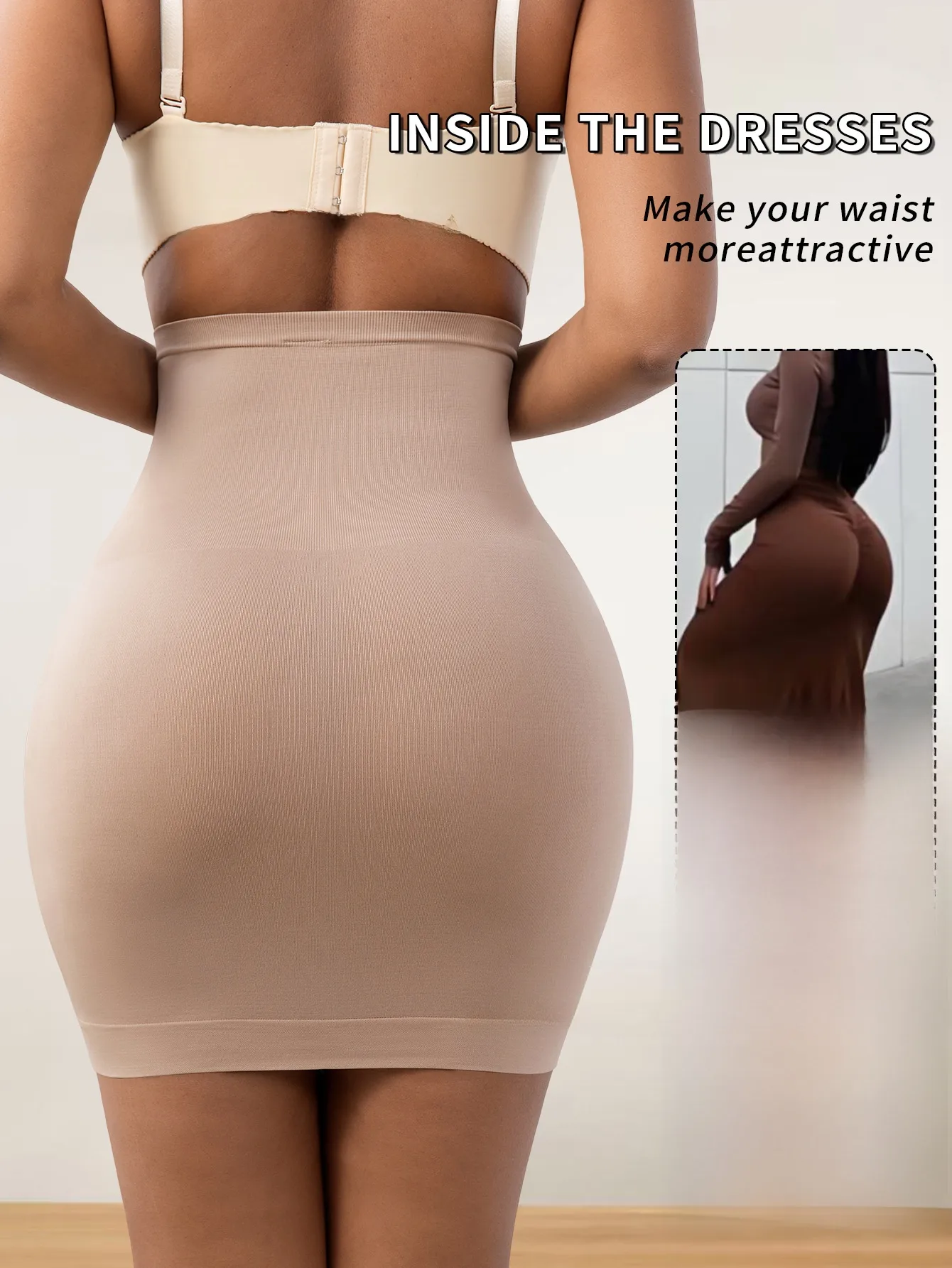 Sexy Solid Color Seamless Body Sculpting Shaping Underwear in Nylon for Spring