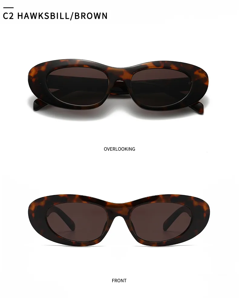 Unisex Oval Frame Full Frame Sunglasses with PC Lens Material, Available in Colour for All Seasons
