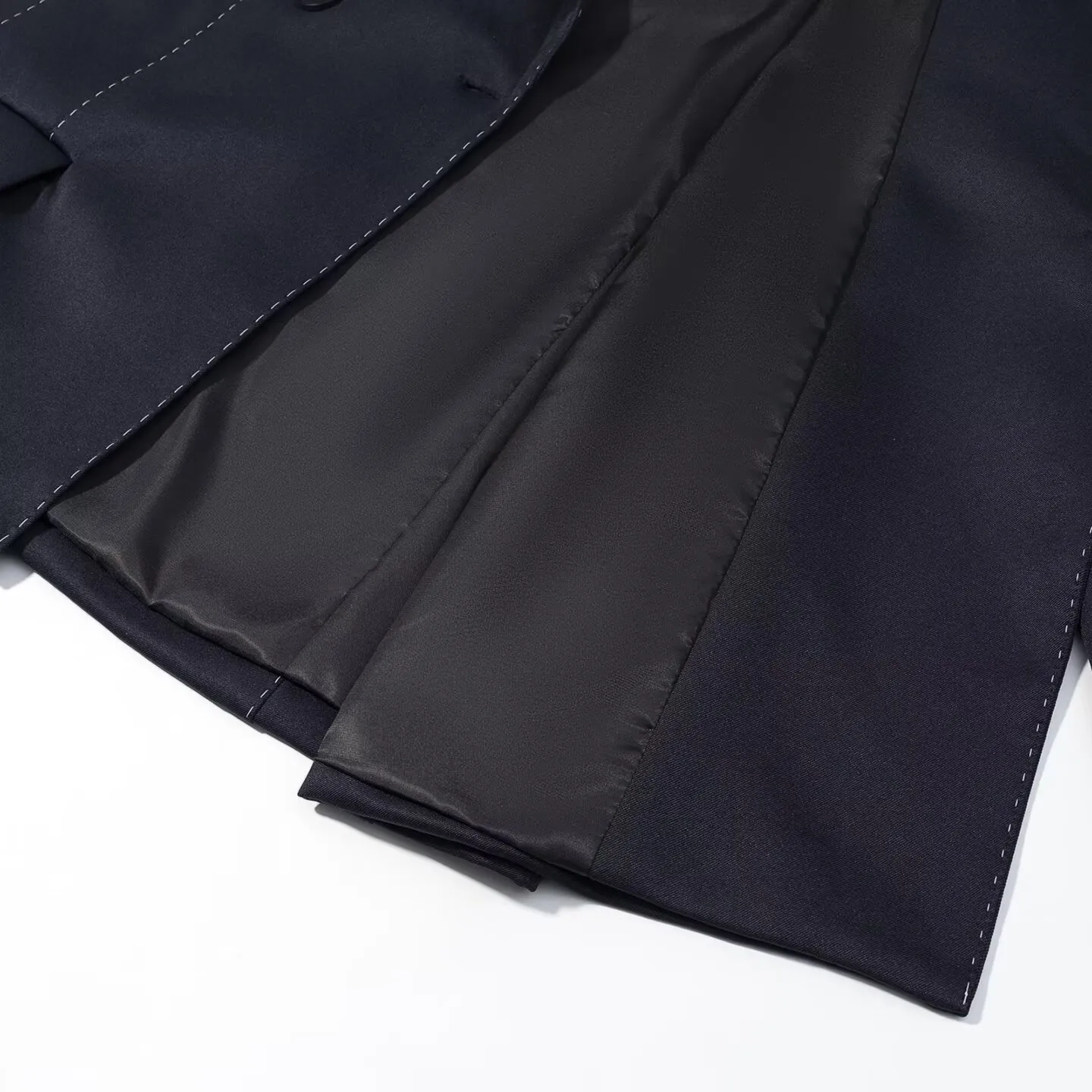 Casual Long Sleeve Polyester Blazer with Shirt Collar and Regular Sleeves