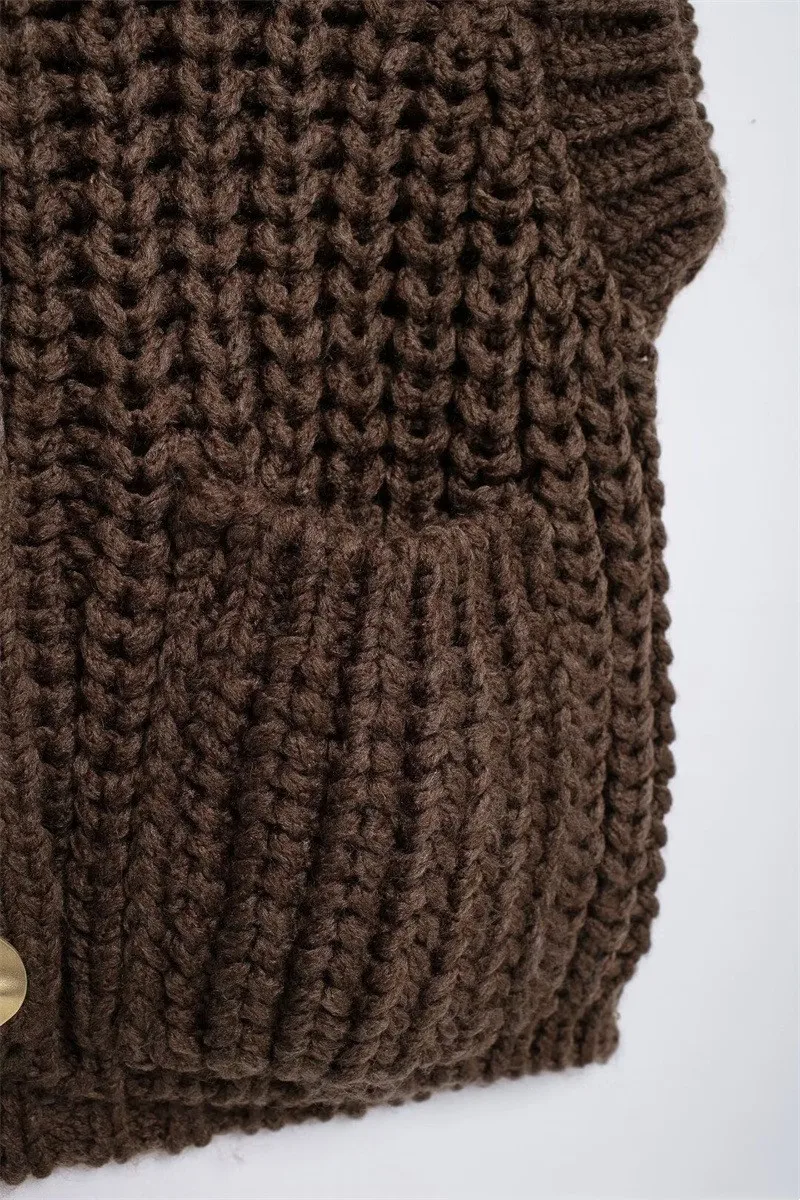 Solid Color Women's Japanese Style Button Cardigan