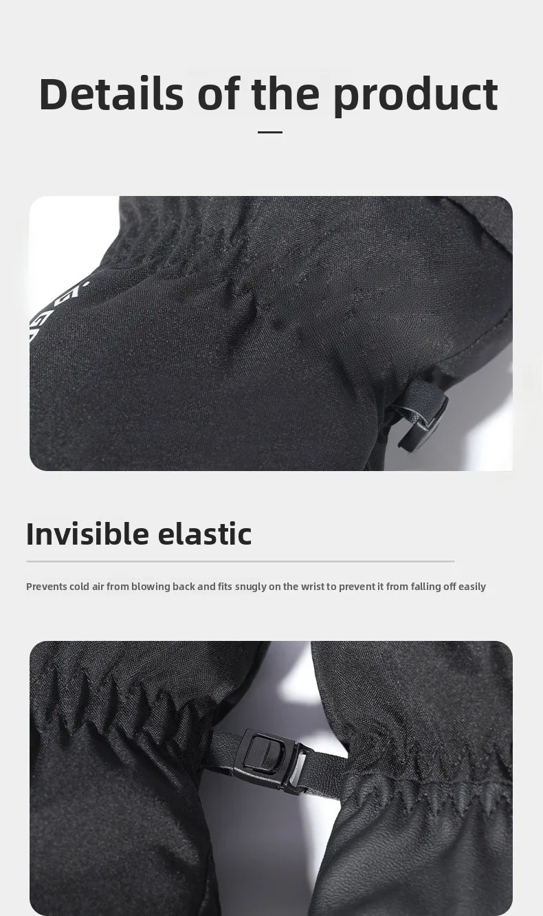 Men's Winter Leather Gloves with Fleece Lining