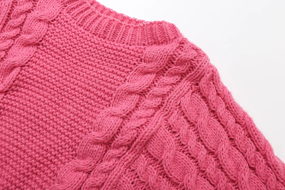 Romantic Loose Long Sleeve Knit Sweater for Women