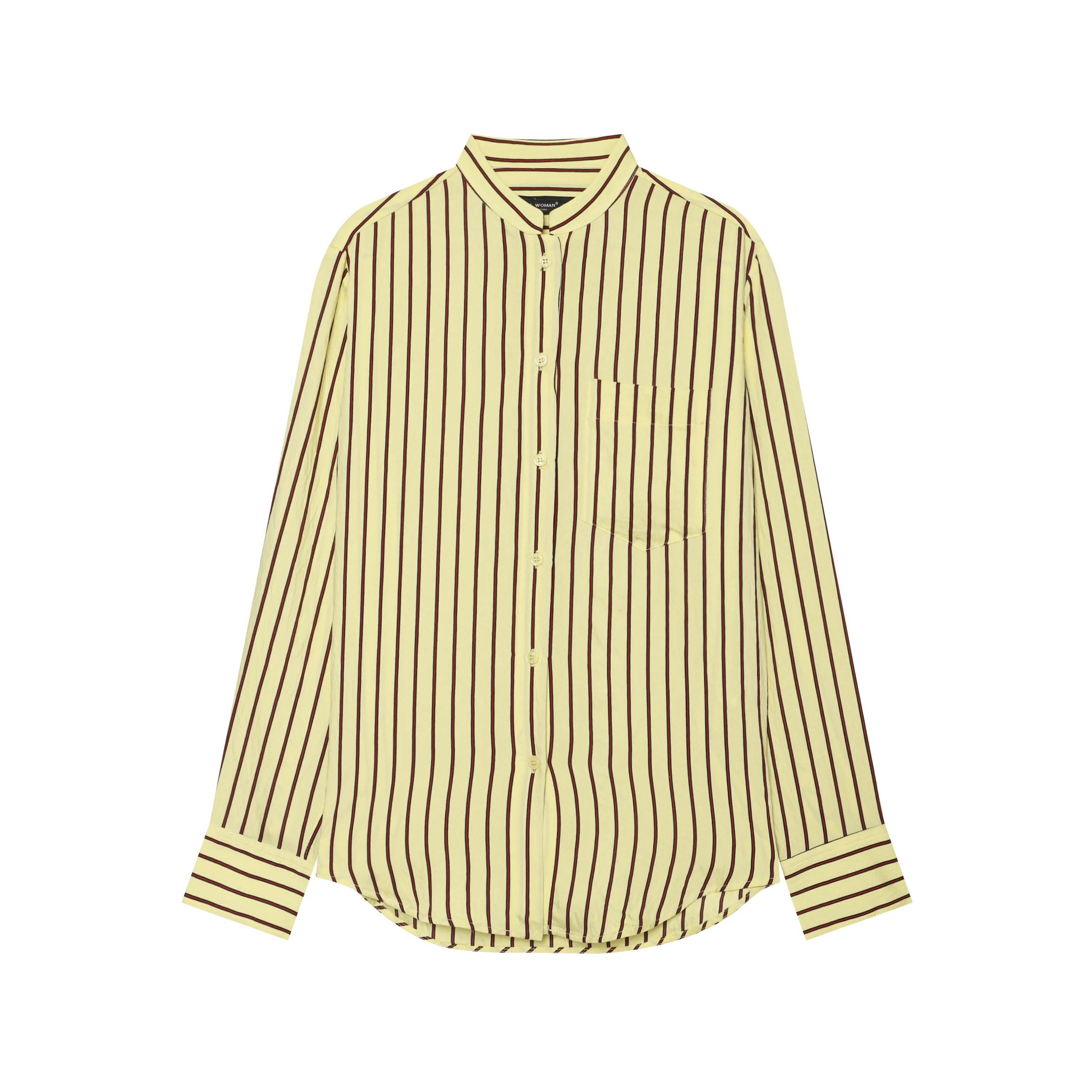 Women's Casual Polyester Shirt Featuring Practical Pocket Design for Everyday Comfort and Style