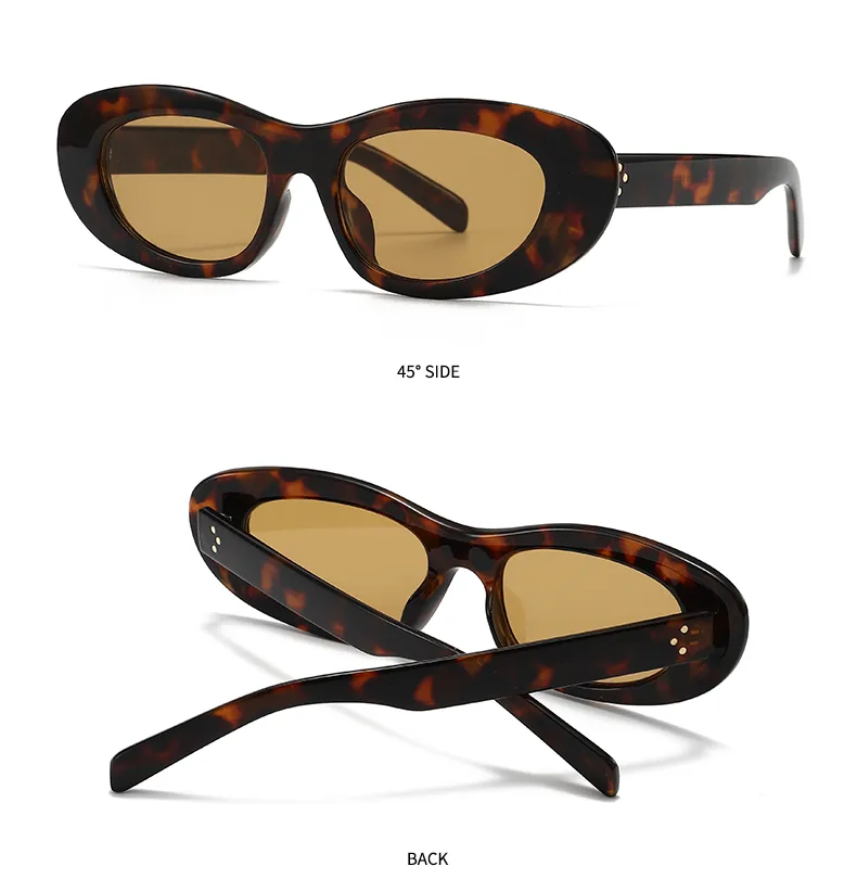 Unisex Oval Frame Full Frame Sunglasses with PC Lens Material, Available in Colour for All Seasons