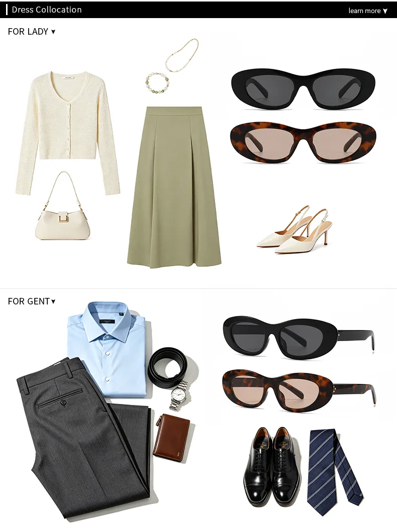 Unisex Oval Frame Full Frame Sunglasses with PC Lens Material, Available in Colour for All Seasons
