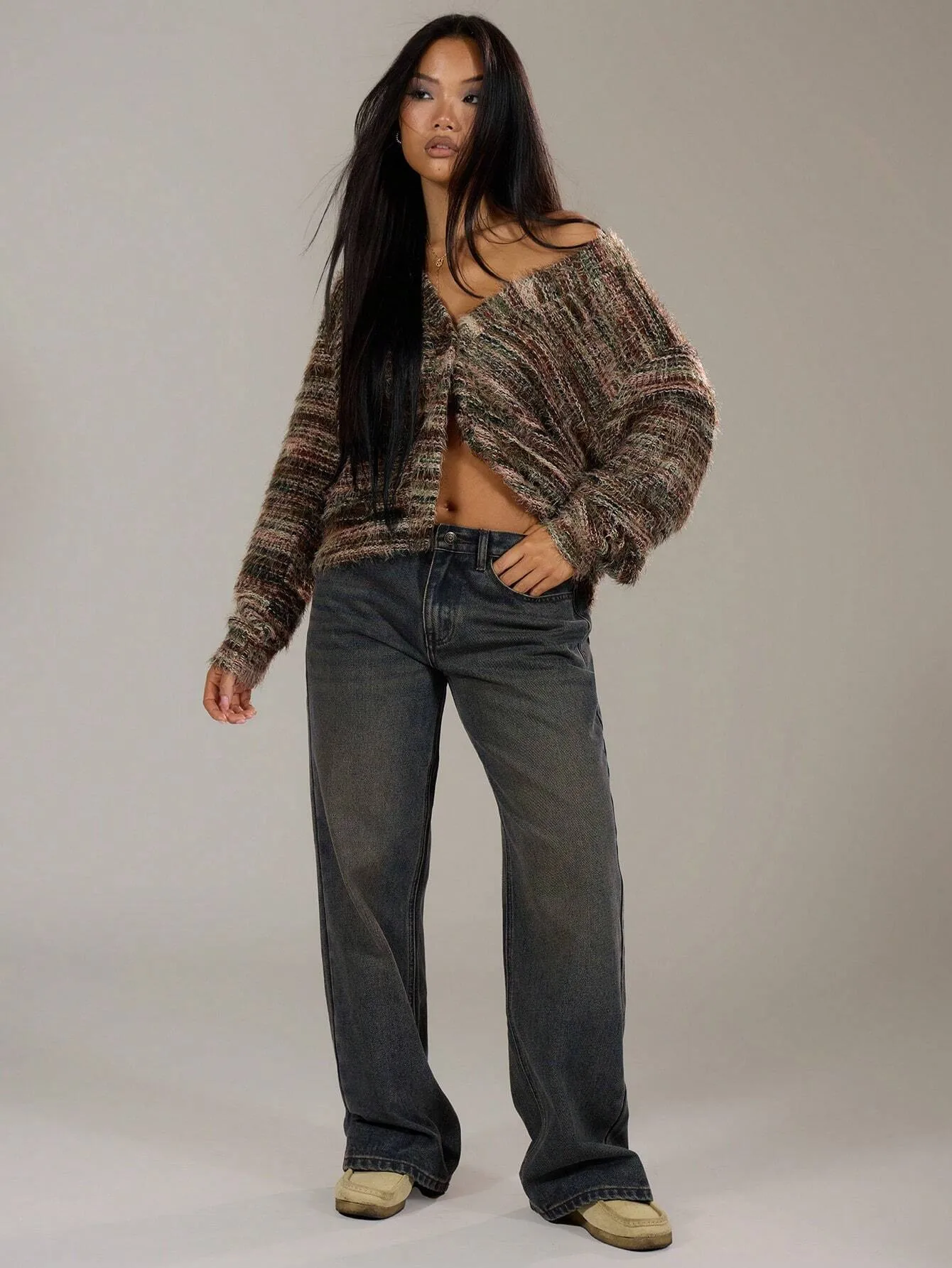 Plush Cardigan Sweater for Women Comfortable Trendy Wear
