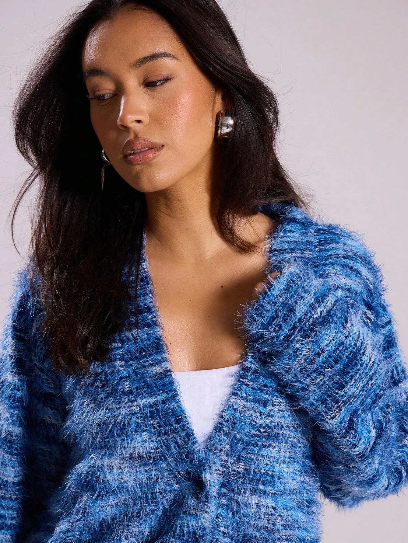Plush Cardigan Sweater for Women Comfortable Trendy Wear