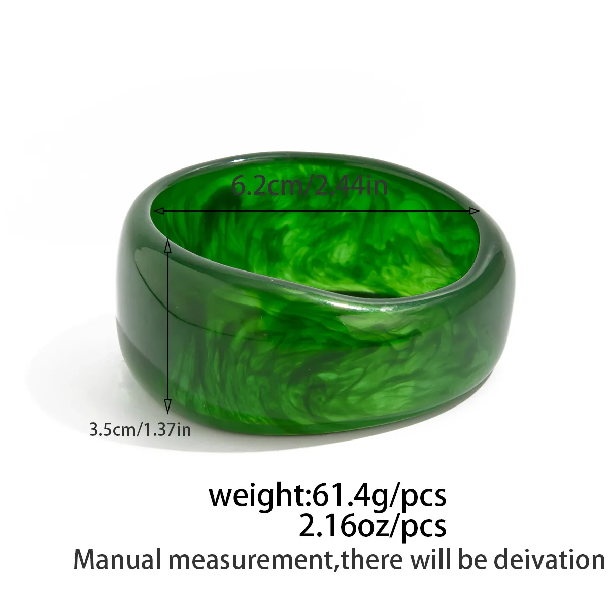 Irregular Acrylic Bangle for Unique Stylish Look