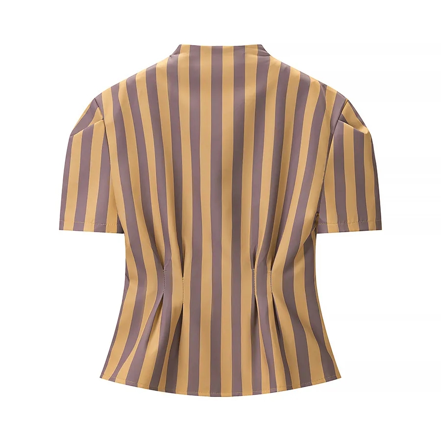 Stripe Casual Pant Co-ord Set in Polyester Featuring Knee Length Pants, Streetwear Style for Summer, 2 Pieces Set