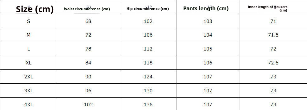 Casual Wide Leg Full Length Office Pants size guide