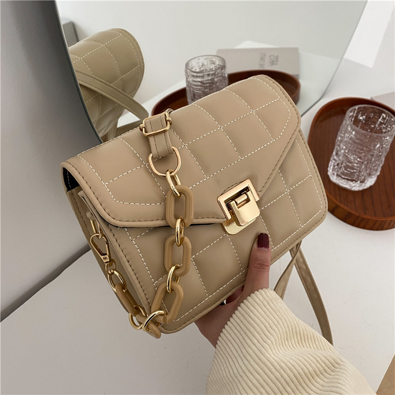 Square Flip Cover Shoulder Bag Crossbody Bag Square Bag