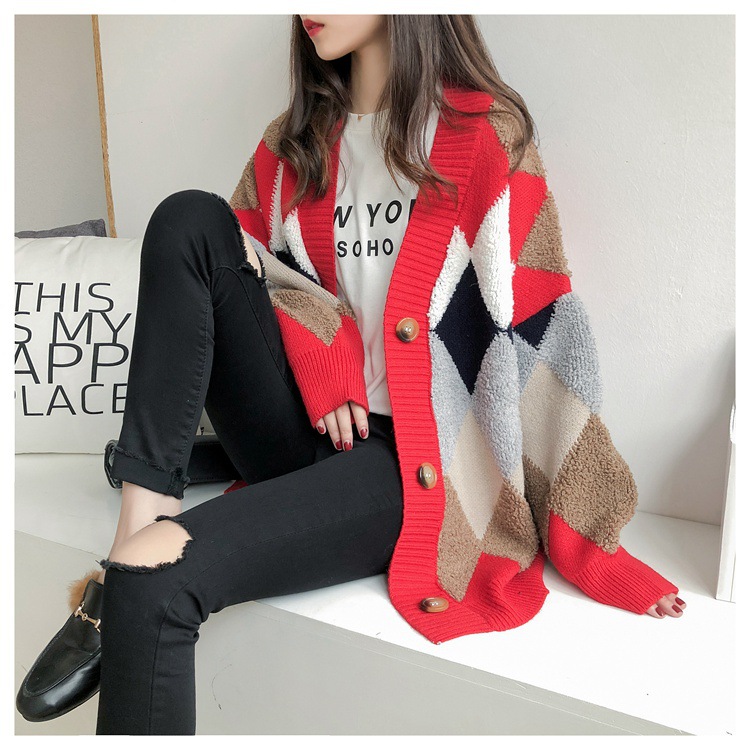 Women’s Plaid Long Sleeve Cardigan