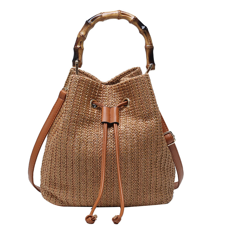 Women's Medium Spring&summer Straw Vacation Shoulder Bag Handbag