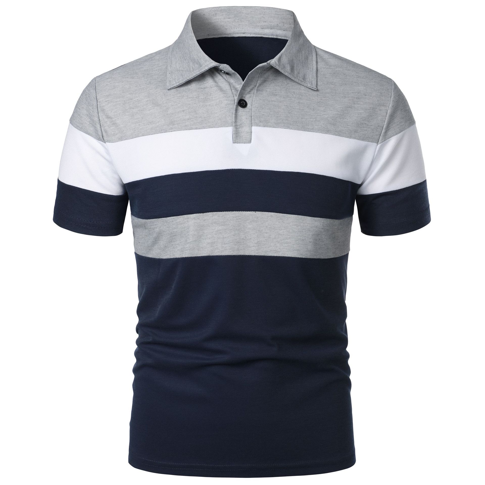 Light Gray with Navy Blue