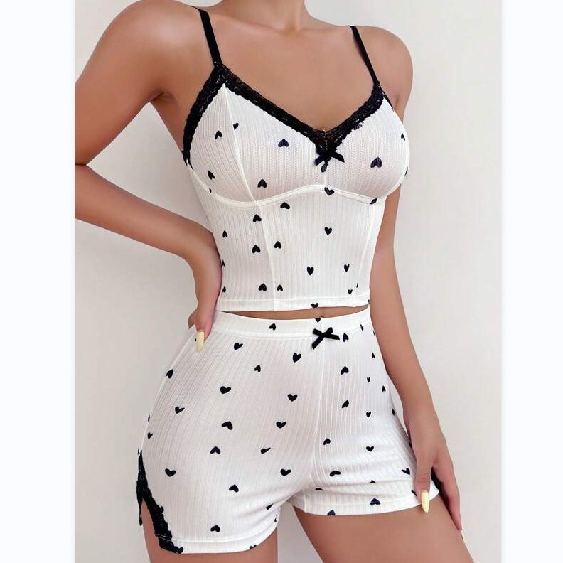 Casava Lace Shorts Pajama Set