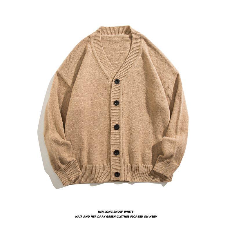 Men's Vintage Style Long Sleeve Knitwear With V Neck