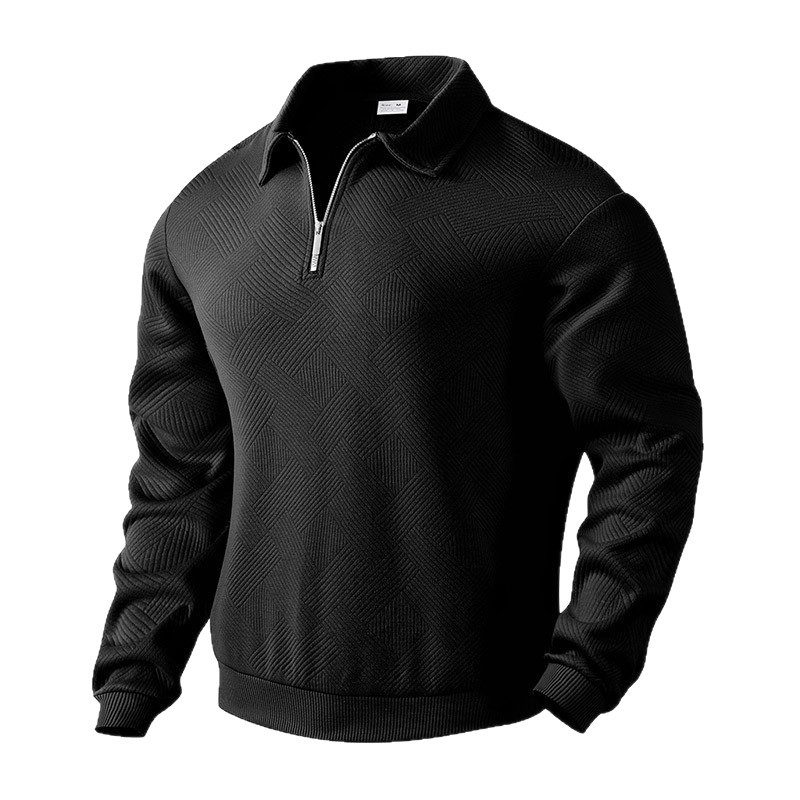 Men's Casual Stripe Long Sleeve Pullover Sweatshirt