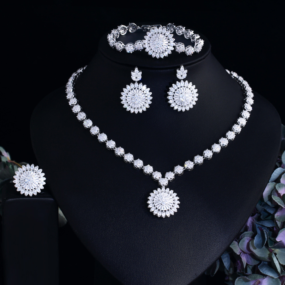 Casava 4-Piece Sunflower Jewelry Set