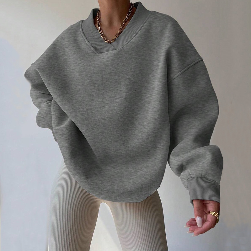 Women's Long Sleeve Round Neck Sweatshirt