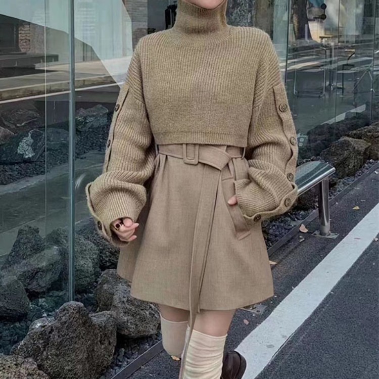 Women's Autumn Winter Short High Collar