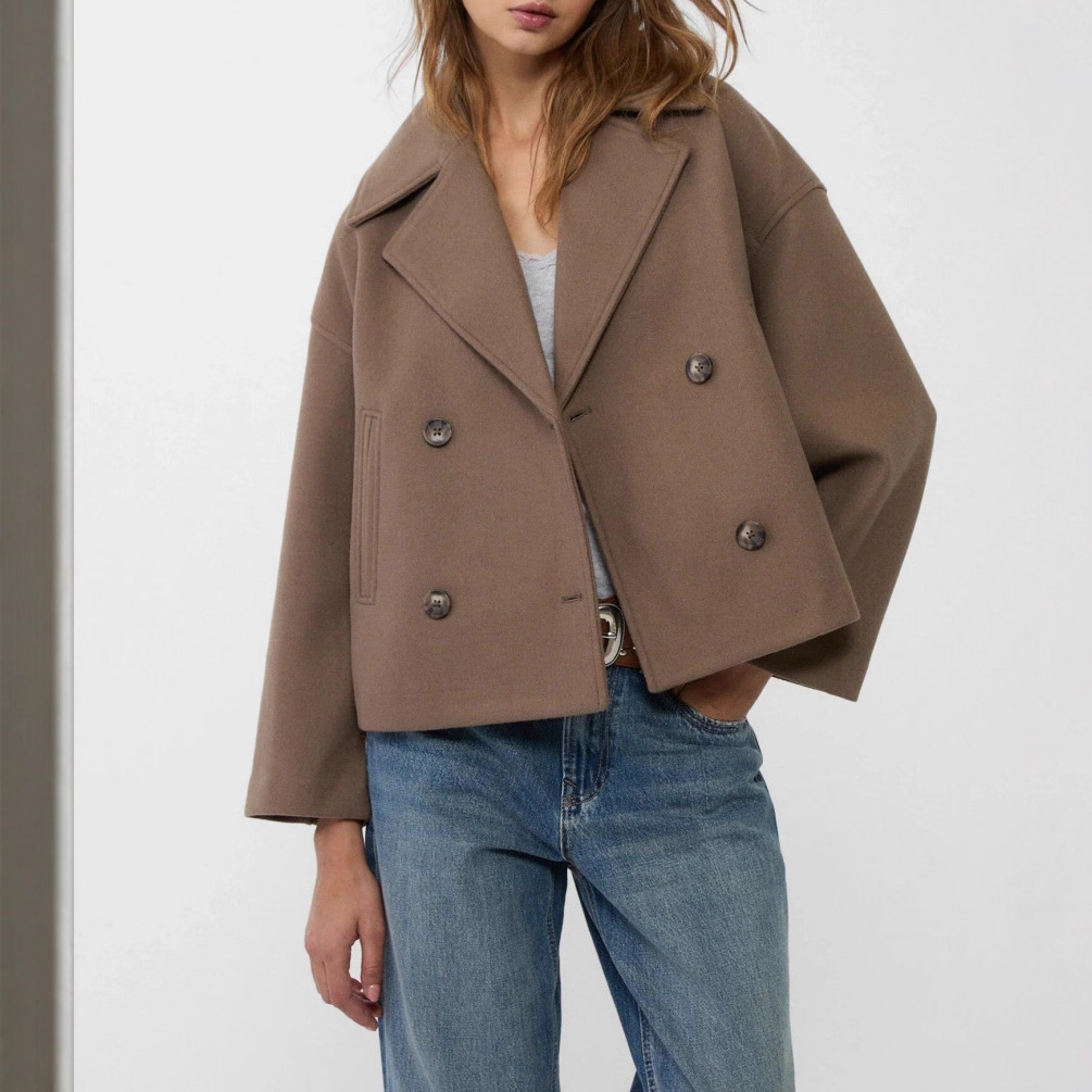 Women's Thickened Short Woolen Coat