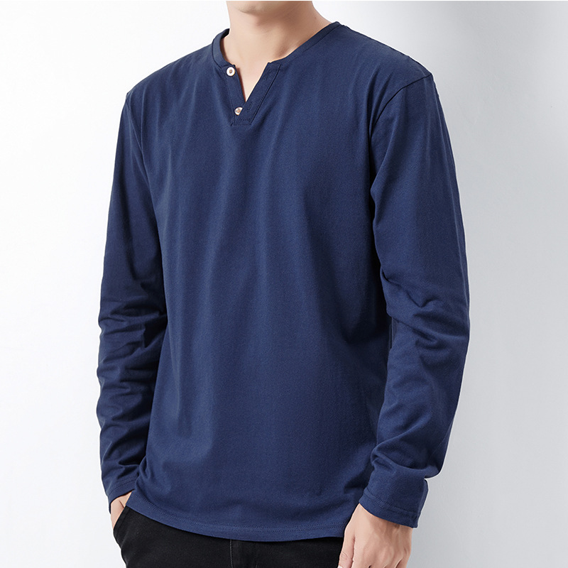 Long Sleeve T-shirt For Men In Cotton With Embroidery