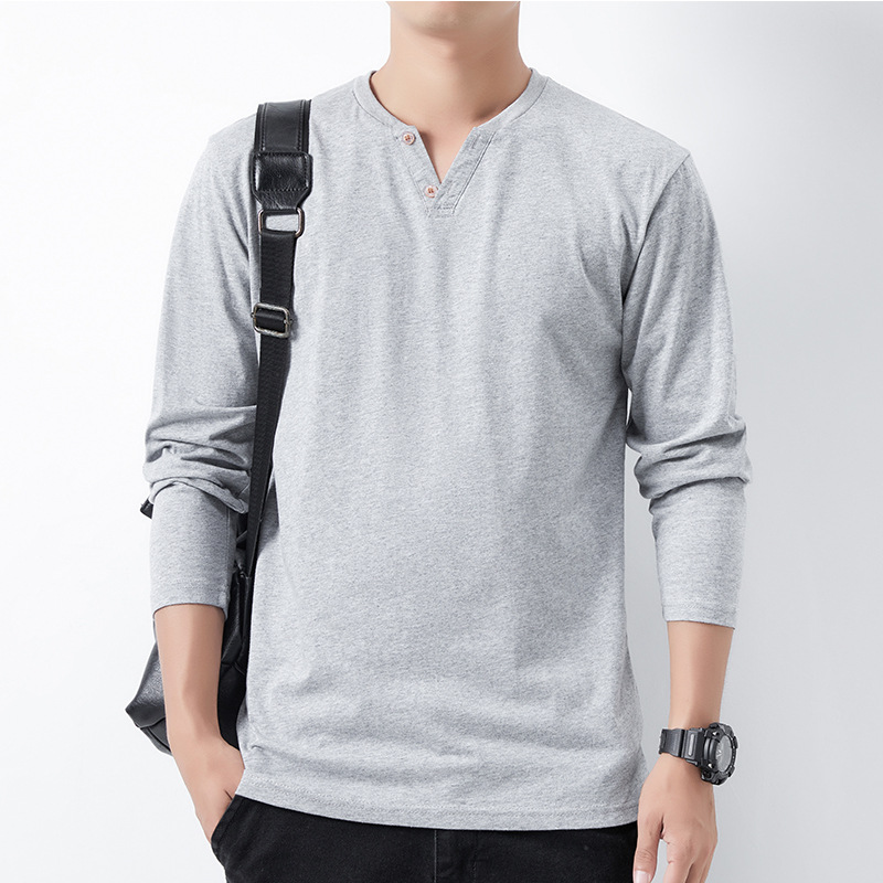 Long Sleeve T-shirt For Men In Cotton With Embroidery