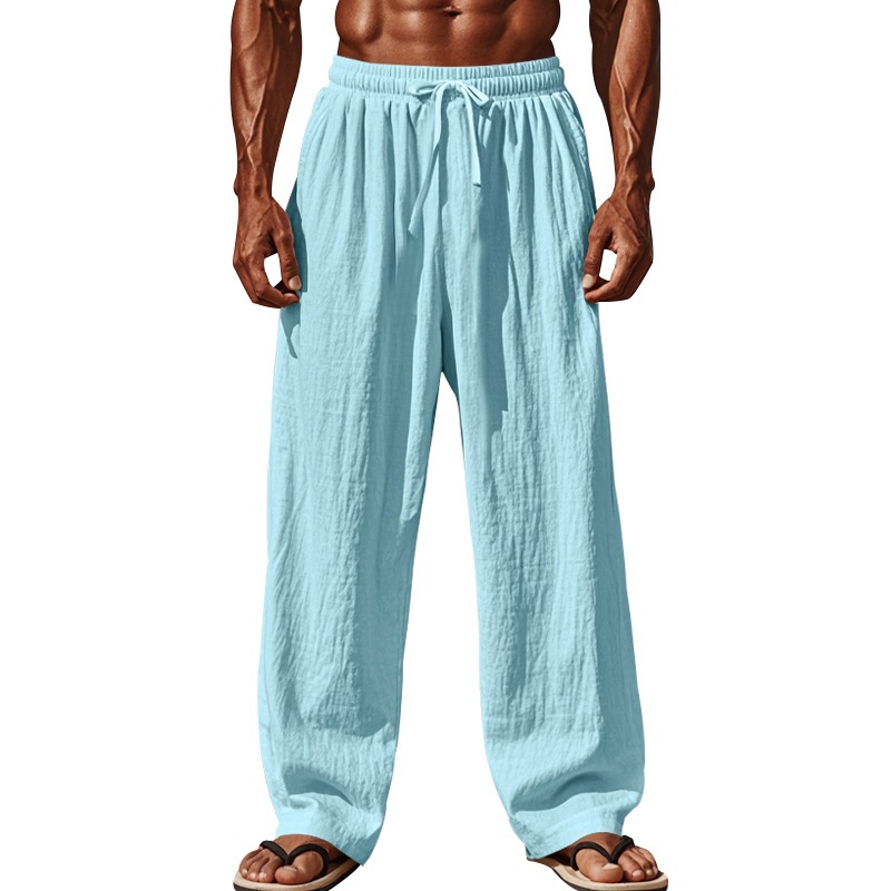 Men's Solid Color Casual Full Length Pants