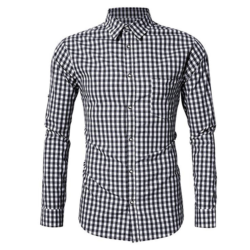 Simple Style Plaid Short Sleeve Cotton