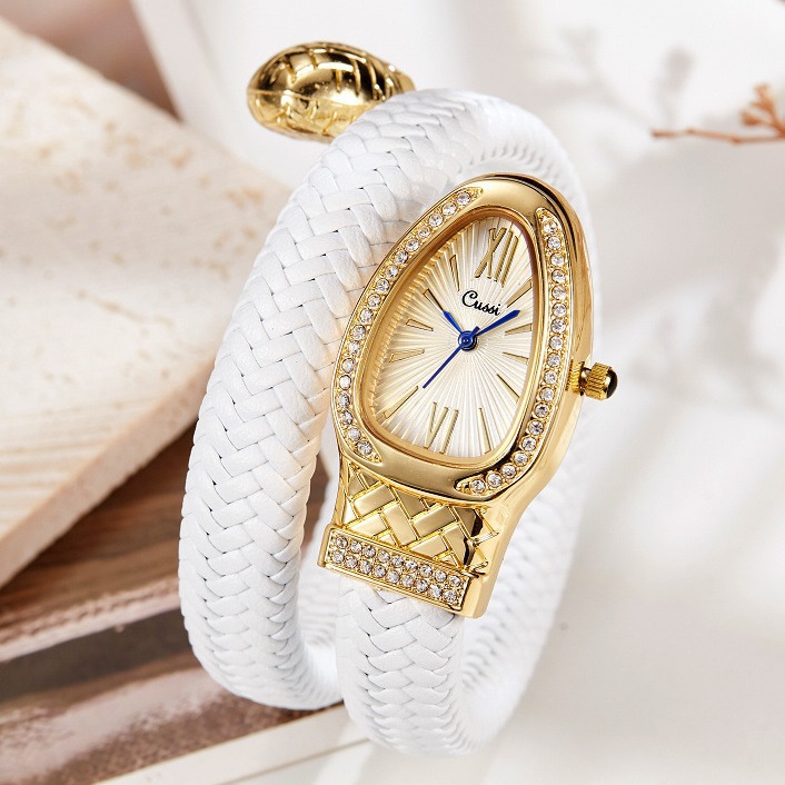Women's Quartz Watch With Genuine Leather Strap