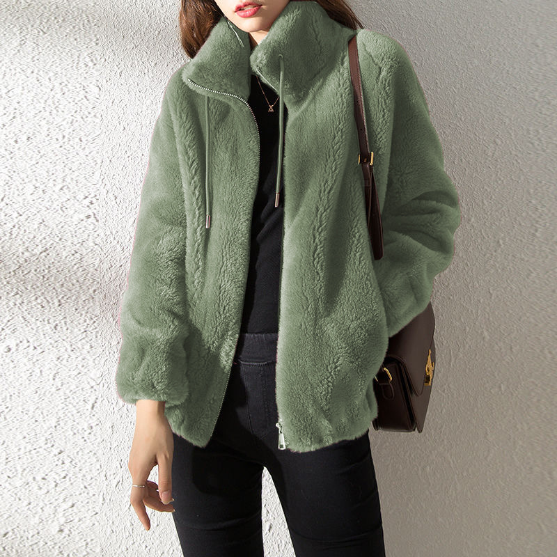 Casava  Two-Tone Woolen Coat