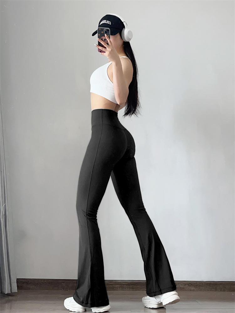 Women's Yoga Pants Fitness Sports Bell Bottom Comfortable Casual Tight Leggings For Pilates And Exercise