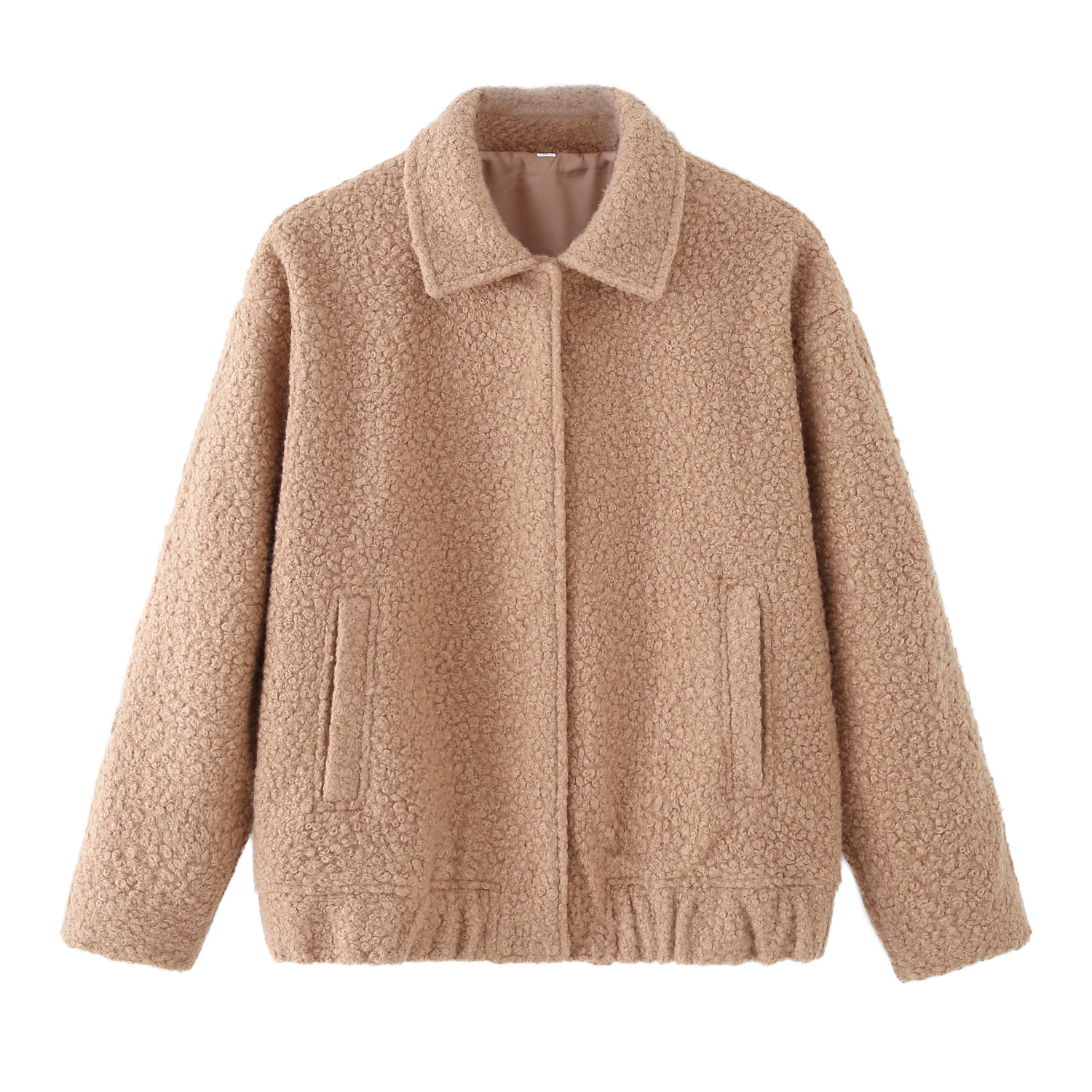 Casava Two-Tone Woolen Coat