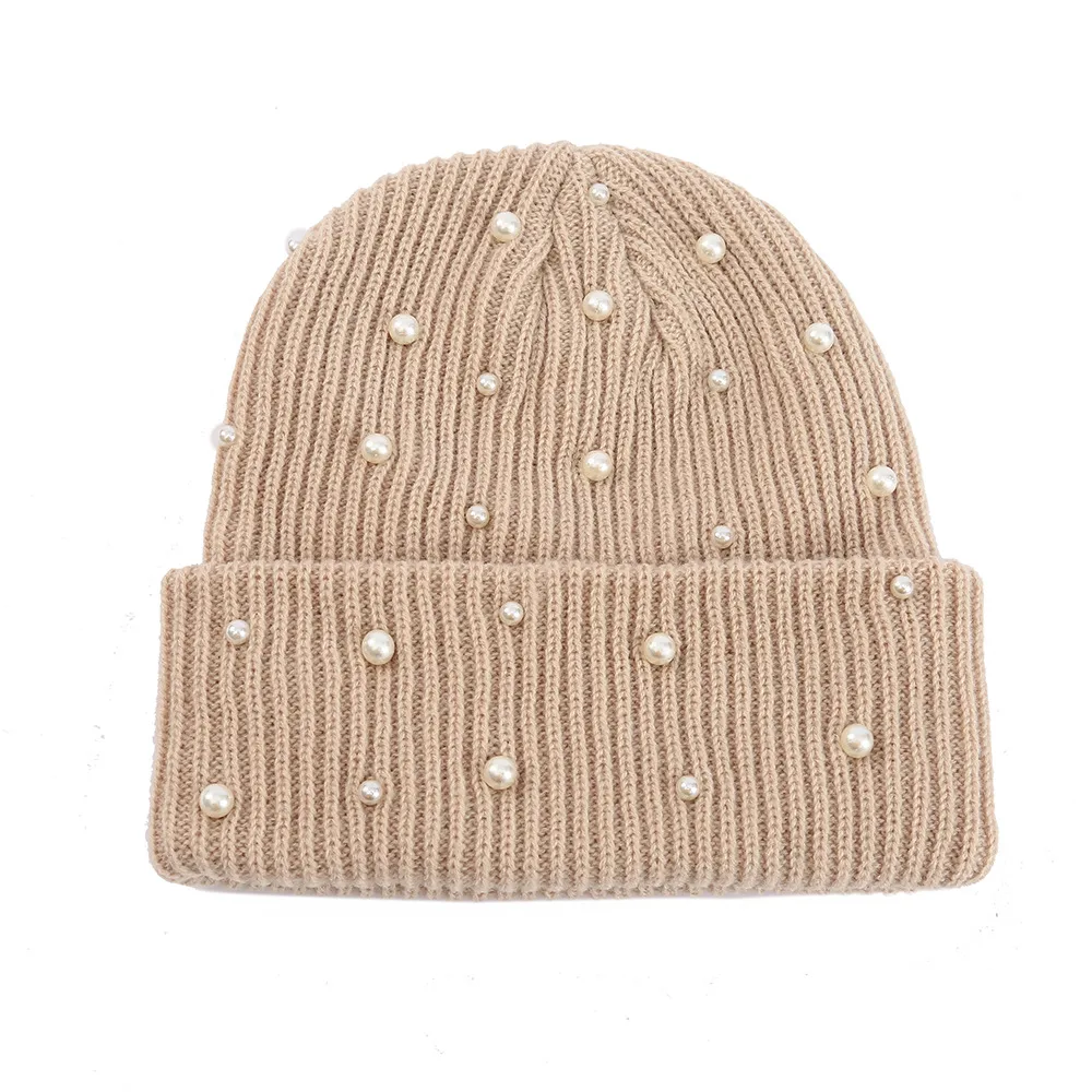 Elegant Unisex Brimless Knit Wool Cap for Winter and Autumn