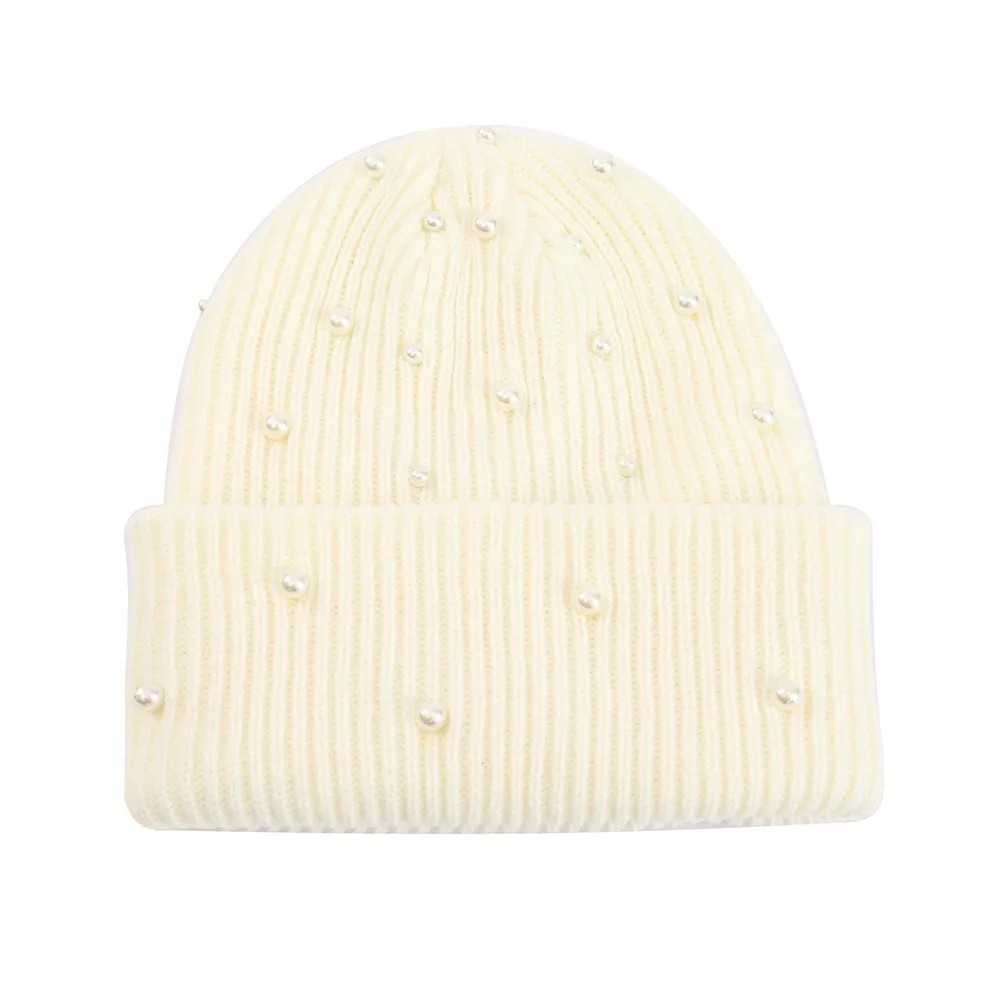 Elegant Unisex Brimless Knit Wool Cap for Winter and Autumn