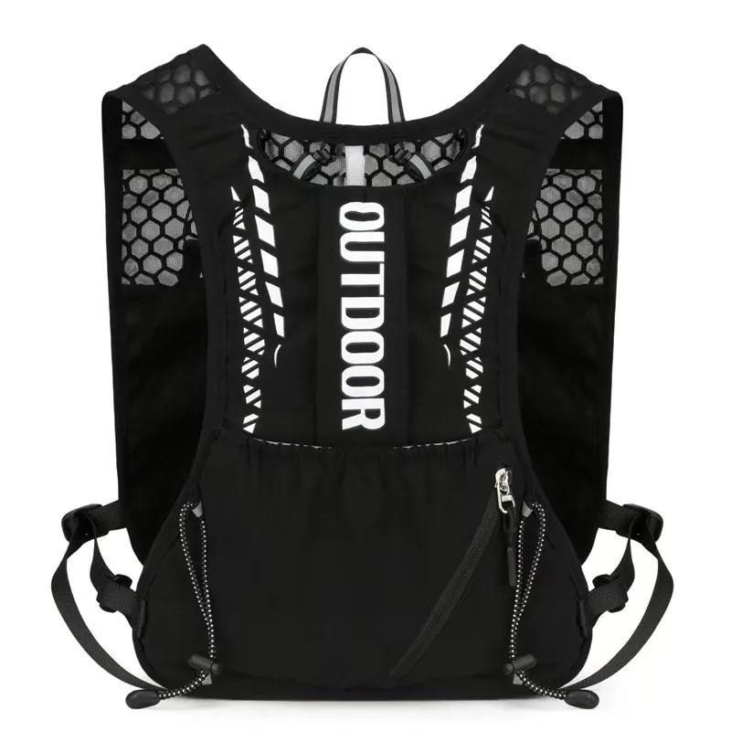 Solid Color Hiking Backpack for Running, Unisex Design in Nylon, Ideal for Spring Outdoor Activities