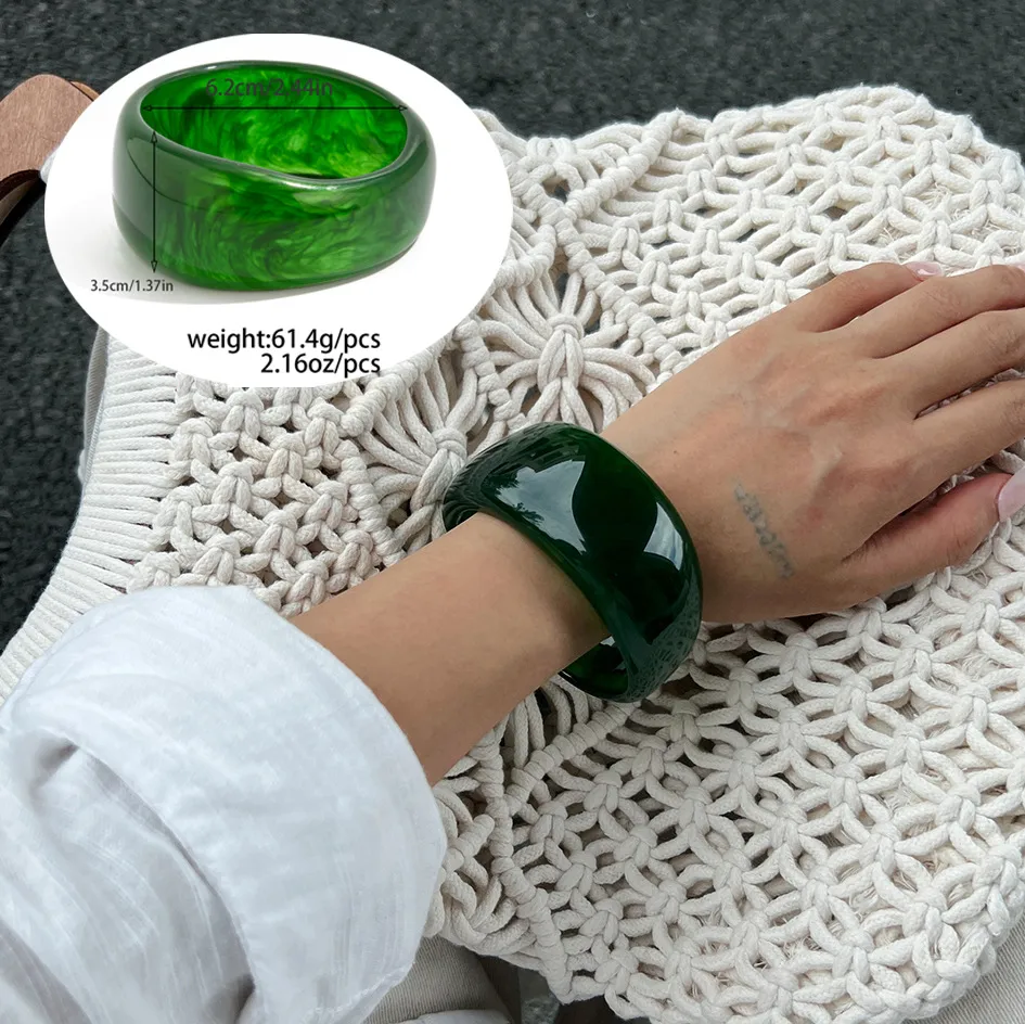 Irregular Acrylic Bangle for Unique Stylish Look