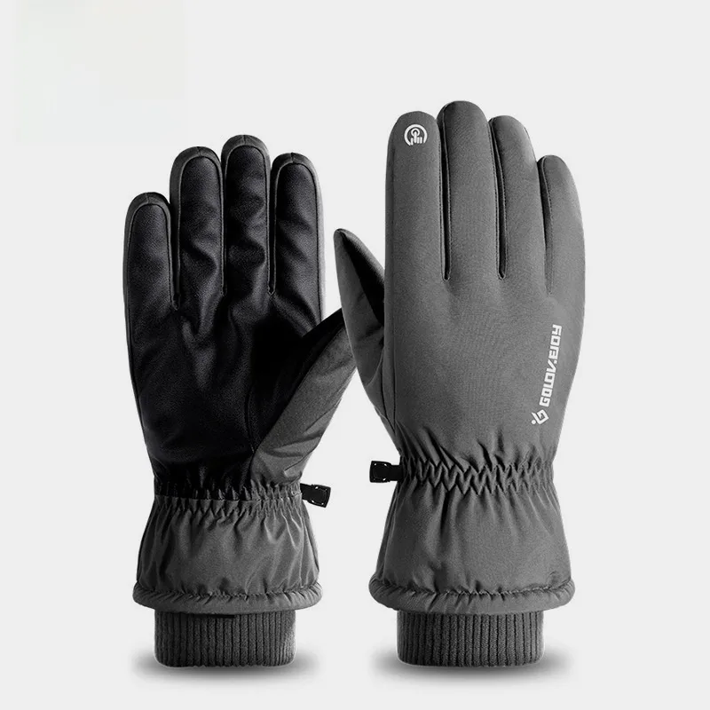 Men's Winter Leather Gloves with Fleece Lining