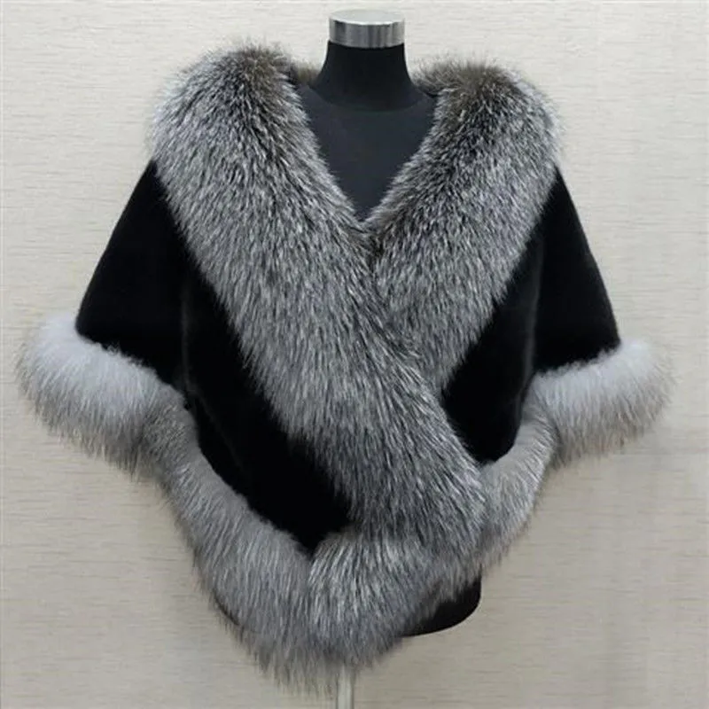 Elegant Sleeveless Collarless Women's Artificial Fur Top Mid-Length Lightweight
